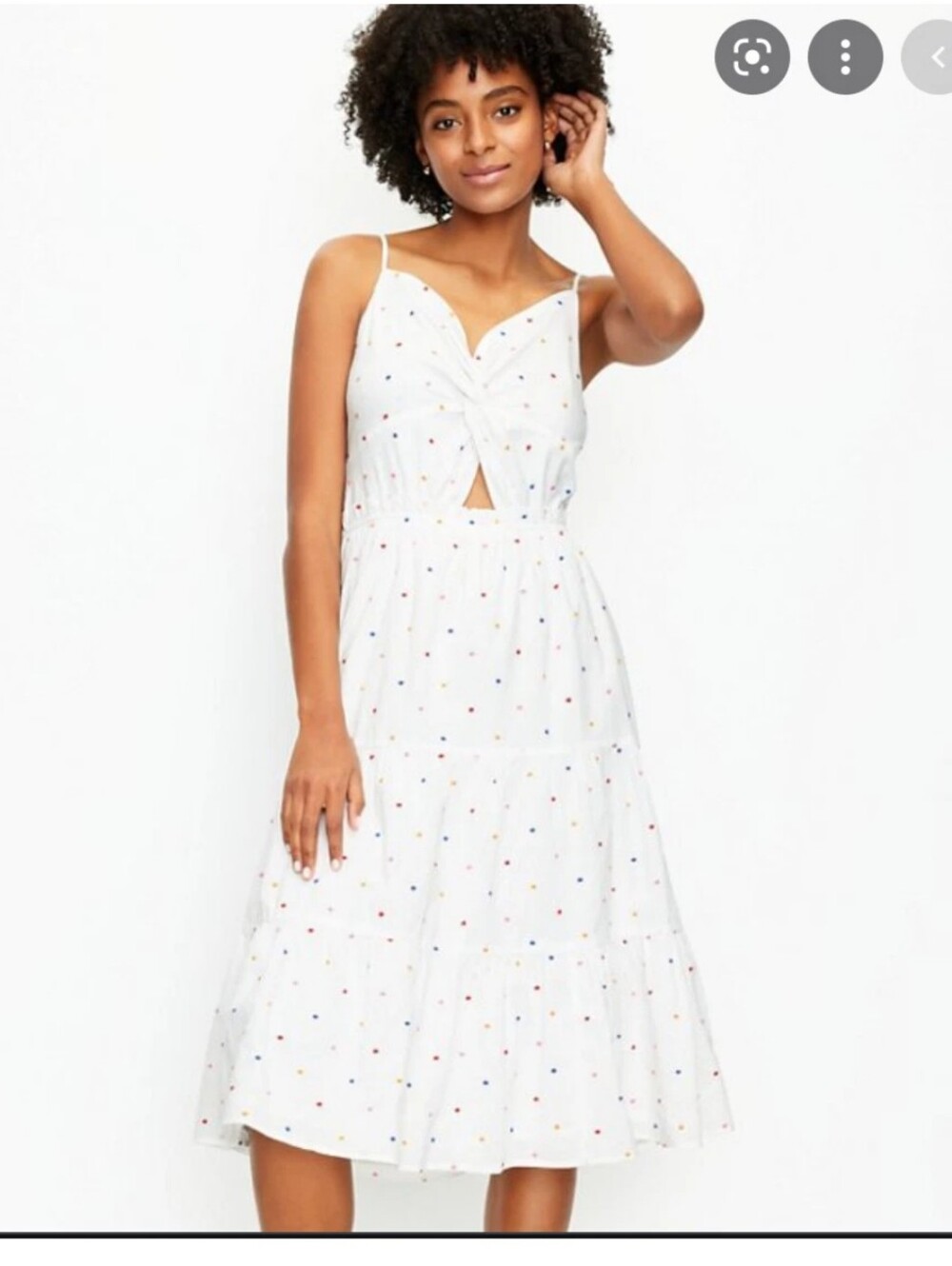Loft Cotton Midi Sundress